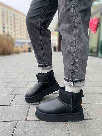 Hengji Угги жіночі HENGJI T33-1 чорні (зима, шкіра натуральна) (5756) 38 Коломия