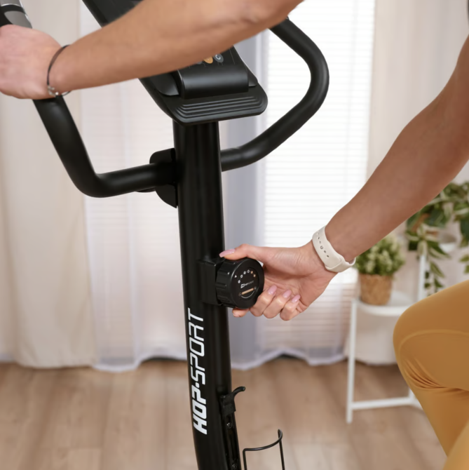 Велотренажер Hop-Sport HS-4000H Grant черно-золотистый Киев - изображение 8