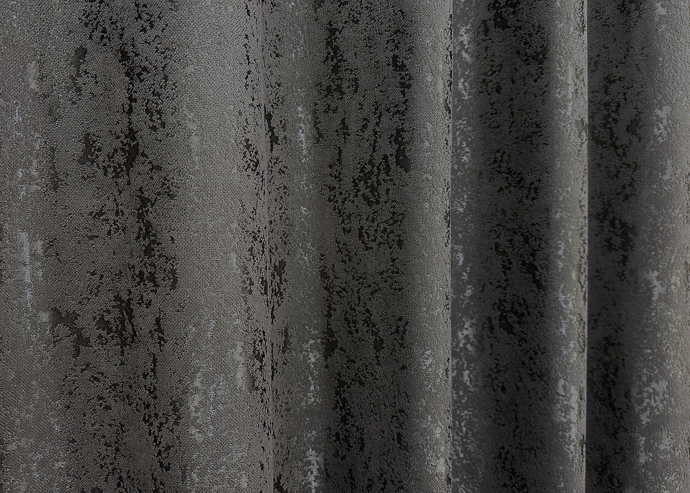 Комплект штор на люверсах VR-Textil Лен мрамор Pavliani № 1667ш Графитовый 150х250 см 2 шт (37-0170) Киев - изображение 8