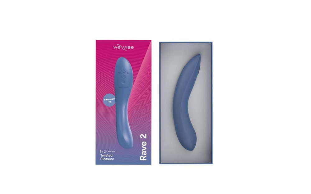 Смарт-вибратор We-Vibe Rave 2 Twisted Pleasure Blue, для точки G и входа во влагалище, 2 мотора Sex Aura Киев - изображение 7