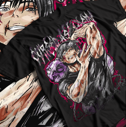 Футболка для мальчика аниме Магическая битва оверсайз (рост от 165 до 180 ) Черний AnimeJ0599m Днепр