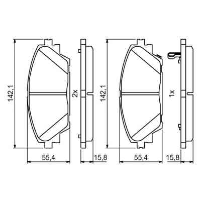 Гальмівні колодки Bosch 0986494804 Вінниця