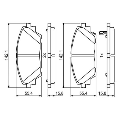 Тормозные колодки Bosch 0986494804 Винница - изображение 3