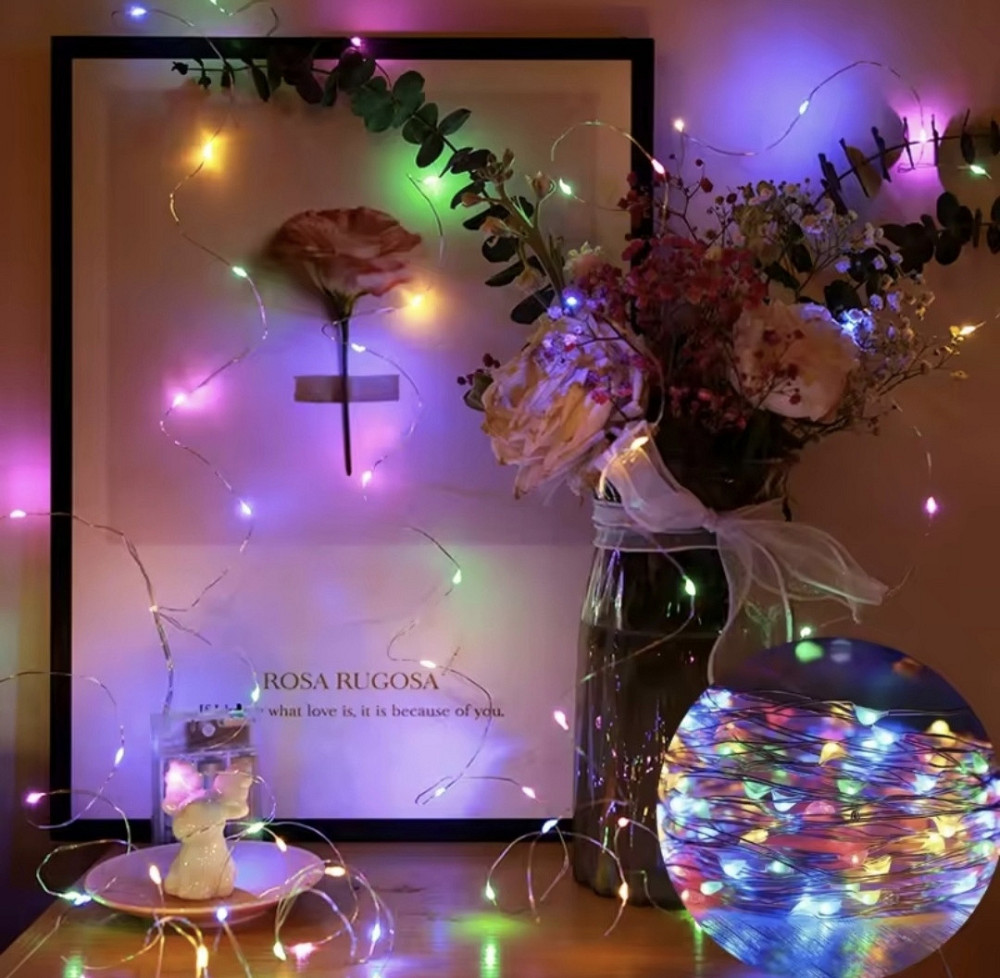 Гірлянда Роса 5 м 50 led з usb (Різнокольоровий) Смела - изображение 5