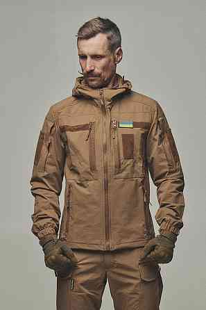Військовий чоловічий демісезонний койот костюм з липучками для шевронів і капюшоном Водонепроникний Львів