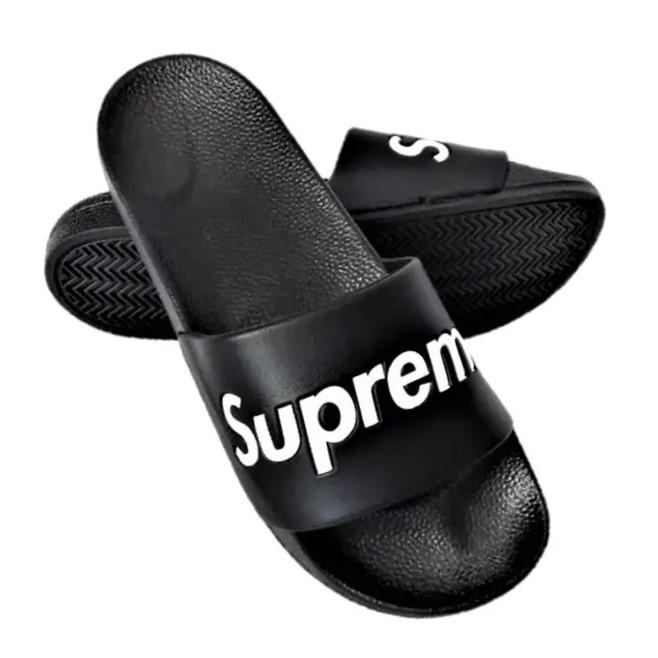 Чоловічі Шльопанці Капці SUPREME Сланці Суприм Чорні (розміри: 40,41,43,44,45) Дніпро - фото 1