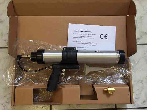 Пістолет для герметика,силікону,клею у тубах, (ковбасі) пневматичний 600 мл 2 в 1 Air Pro CG2032MCL-13 Чернігів