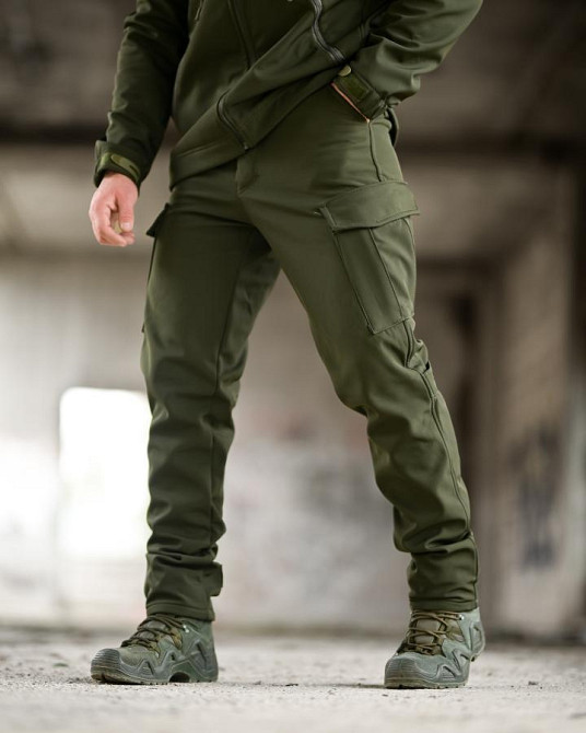 Демисезонный тактический костюм софтшел DEMENTIOZ олива ВТ6843 Одесса - изображение 7