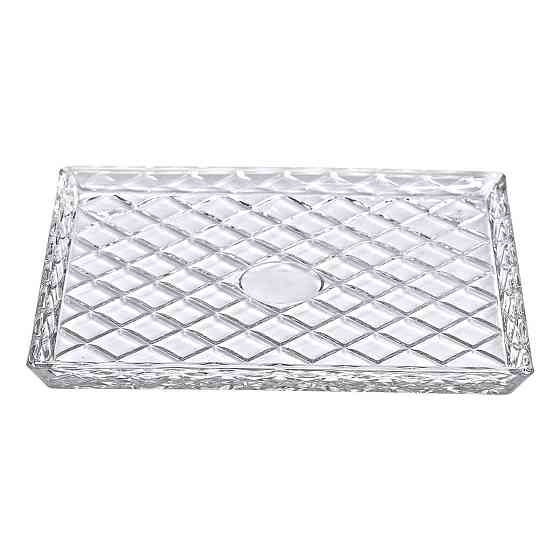 Стеклянне блюдо для закусок Lirmartur 24,5x20,5 см Київ