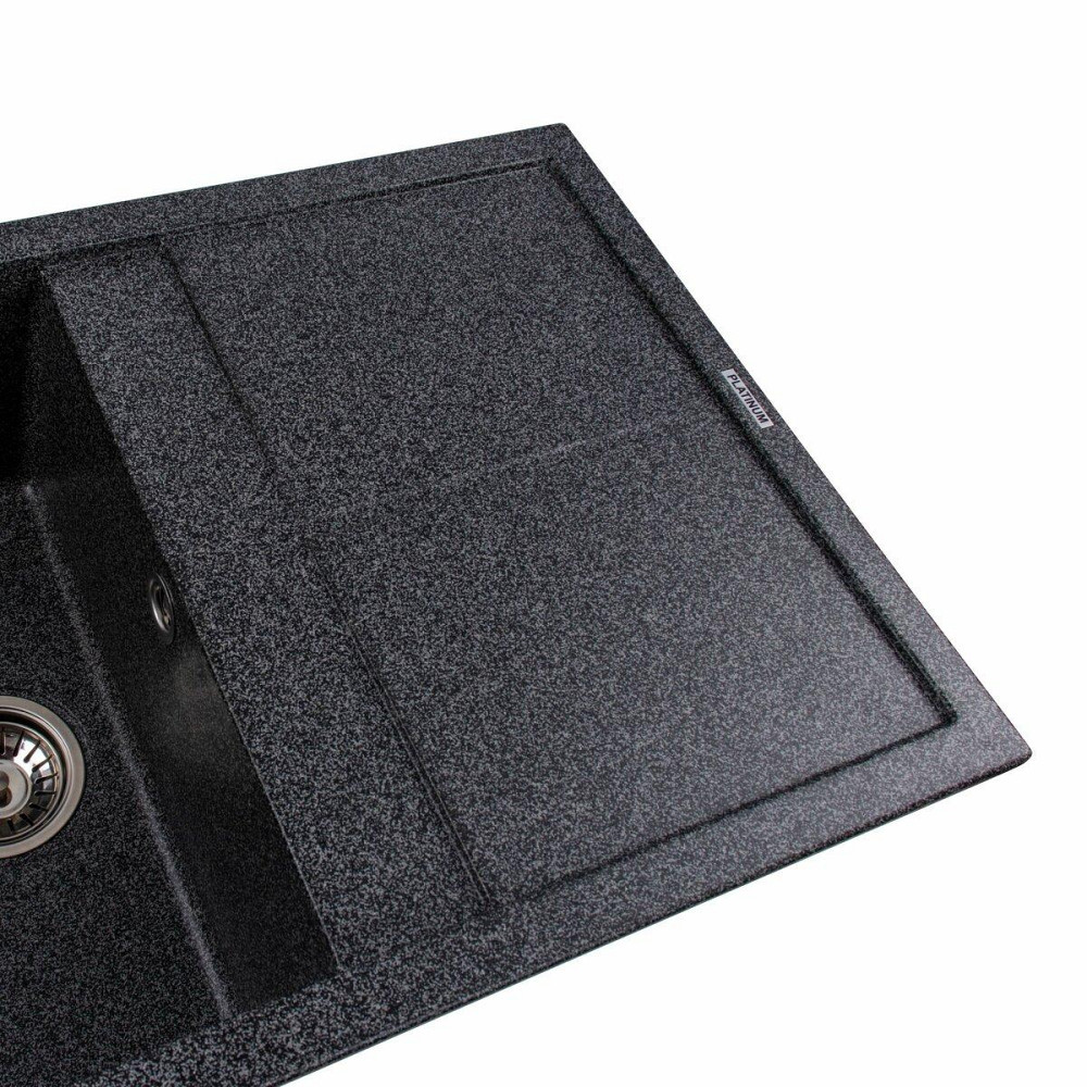 Гранитная мойка для кухни Platinum 7950 SELENA матовая Графит Киев - изображение 5