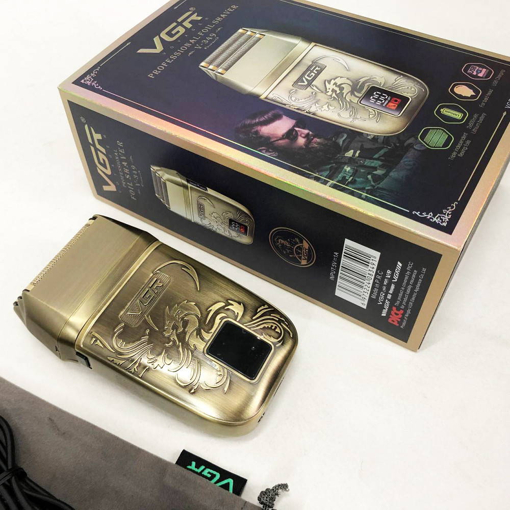 Акумуляторна бритва для гоління голови VGR, Портативна електробритва для бороди, Портативна бритва KO-77 Львів - фото 5