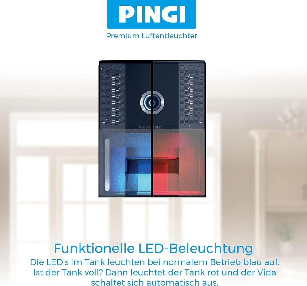 Електричний осушувач повітря PINGI Vida 1S енергозберігаючий портативний світлодіодна підсвітка з Німеччини Дніпро - фото 7