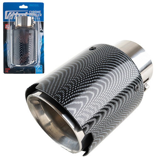 Насадка на глушитель НГ-1128-Crb, внутренний диаметр 58мм, длина 153мм, внешний диаметр 89мм Харьков - изображение 1