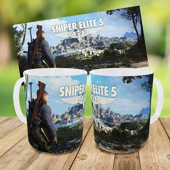 Дитячий набір Sniper Elite 5 сумка-бананка + керамічна кружка з принтом (5599) Київ
