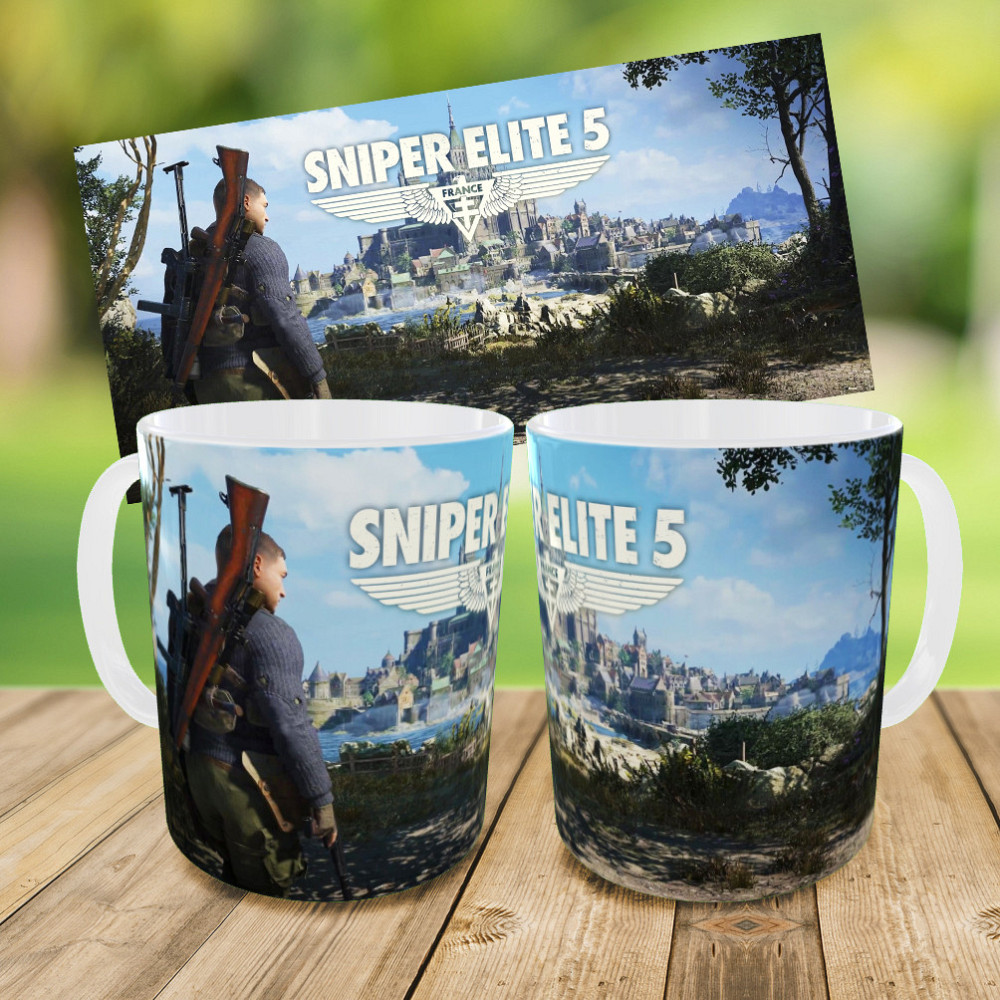 Дитячий набір Sniper Elite 5 сумка-бананка + керамічна кружка з принтом (5599) Київ - фото 4