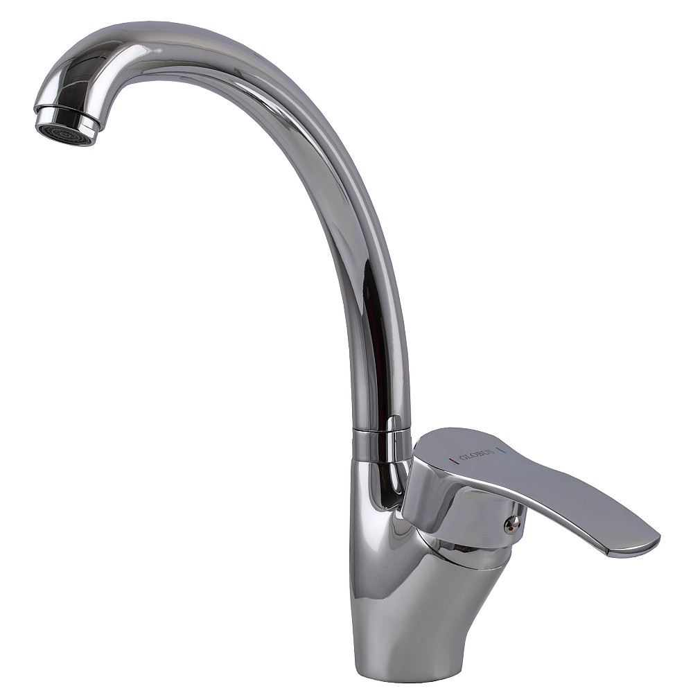 Змішувач для кухні Globus Lux QUEENSLAND GLQU-0203S-BIG боковий на ГАЙЦІ-(картридж Sedal) Луцьк - фото 3