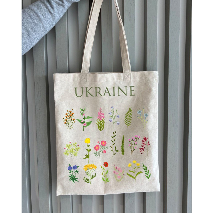 Екошопер BookOpt BK4083 Польові квіти, бежевий Киев - изображение 7