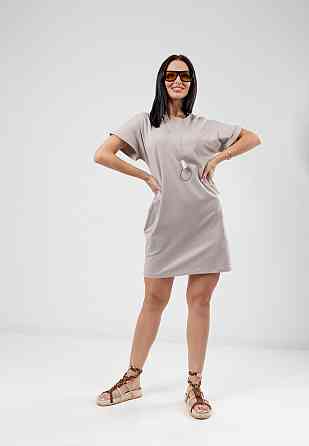 Летнее платье с карманами Nirvana 46-48, Серый Киев