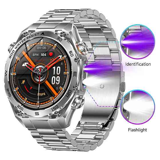 Розумний смарт-годинник Smart Flash Rubber Silver (2 ремінці) Вінниця