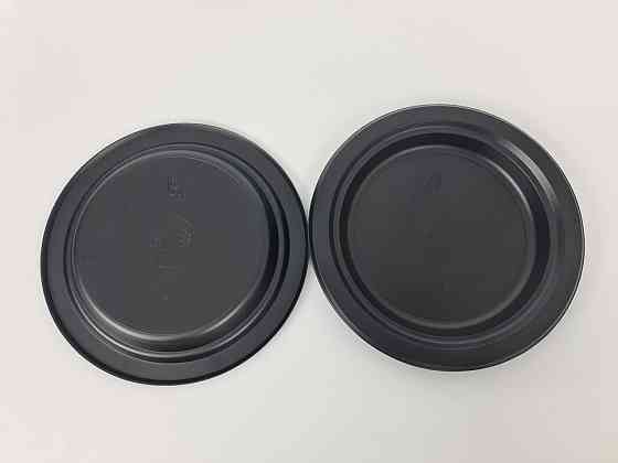 Тарілка одноразова пластикова 176 ммl Чорна (50 шт.) Харків