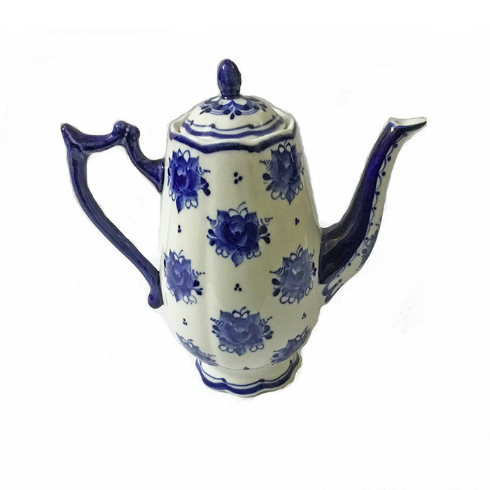 Чайник кофейник Тюльпан Гжель Киев - изображение 1