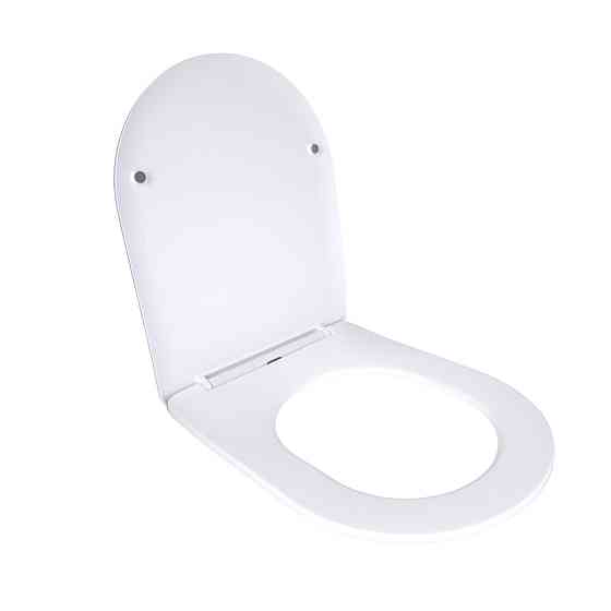 Qtap Сиденье для унитаза напольного (Grand) 560×363×30 мм, White, с микролифтом, Slim Duroplast, Quick Release QT26228301W3 Киев