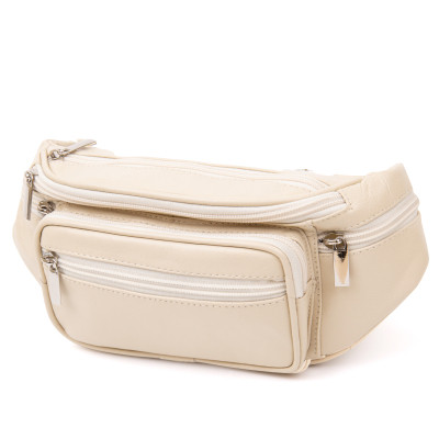 Сумка Vintage Бананка поясная унисекс Белая (20440) Винница - изображение 1