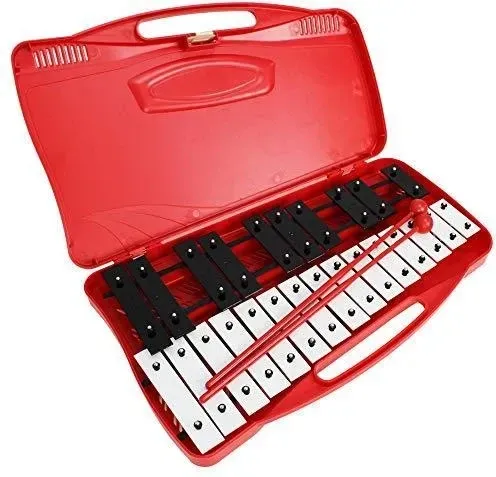 Ударная установка  A-Star 25 Note Soprano Chromatic Glockenspiel Ksylofon w czerwonym etui i dwóch Киев