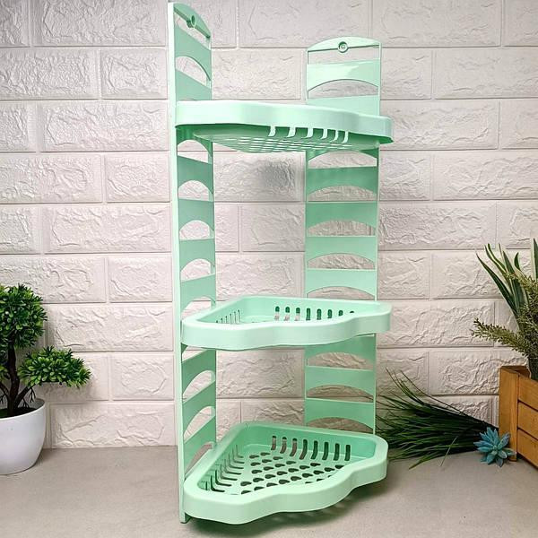 Полка для ванной угловая пластиковая №1 (цвета в ассортименте) Харьков - изображение 2