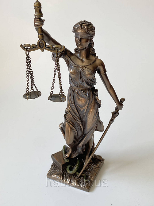 Статуэтка Veronese Фемида богиня правосудия символ справедливости 75см полистоун с бронзовым покрытием 72919V4 Киев - изображение 4