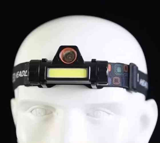 Ліхтарик налобний акумуляторний 1200мАгод XPE+COB AC Prof OPL1314 Київ