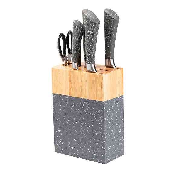 TS Kitchen Набір кухонних ножів з ножицями і мусатом для кухні 5 штук 33.5/30/31/24.5/21.5 см с Киев