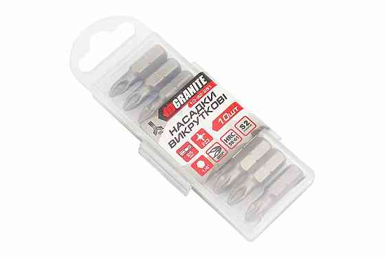 Біта PZ2 25мм 1/4" S2 10шт 10-92-251 Київ