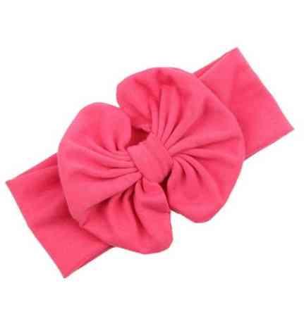Широка дитяча пов'язка рожева - ширина гумки 5см, окружність 40-54см, квітка 12см Київ