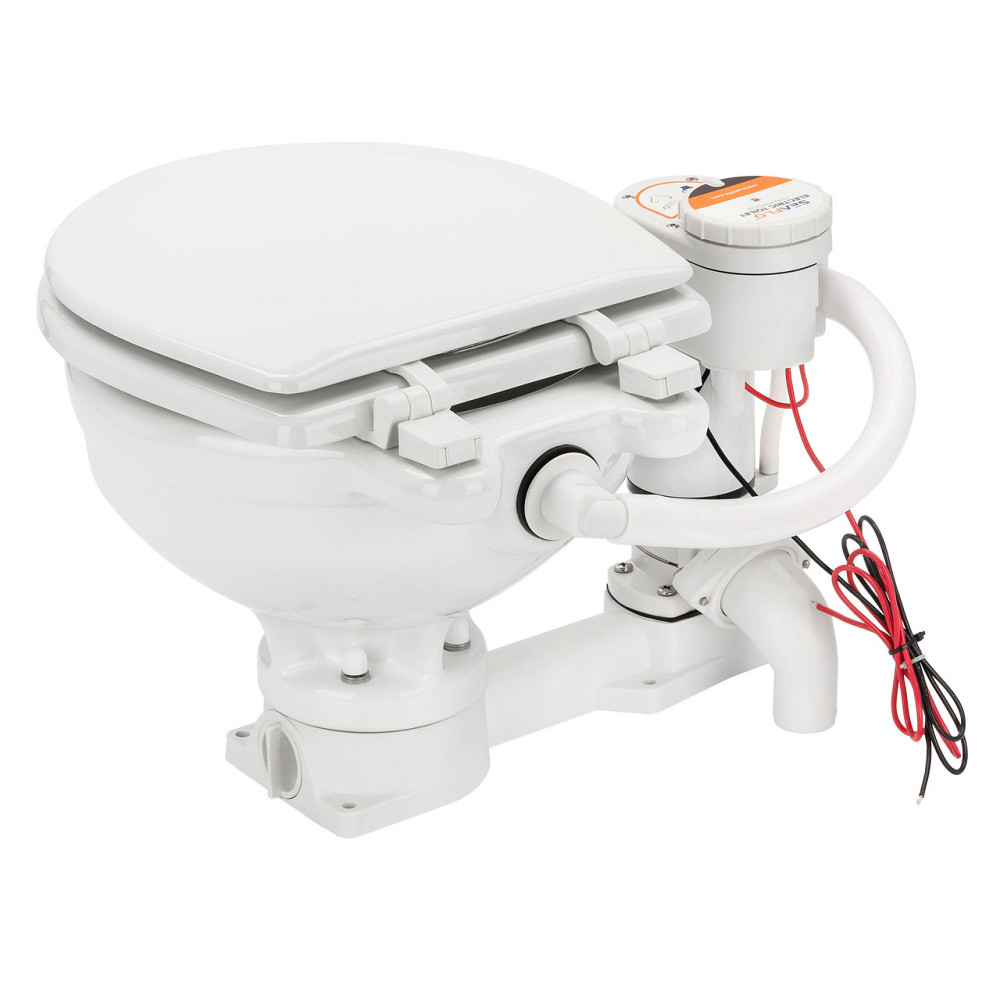 Електричний конверсійний туалет SEAFLO компактний розмір 12 В SFMTE1-02 Київ - фото 2