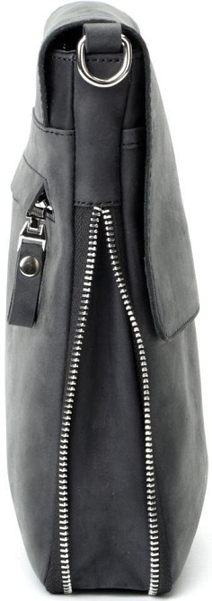 Сумка SHVIGEL 11017 из винтажной кожи Черная Киев - изображение 7