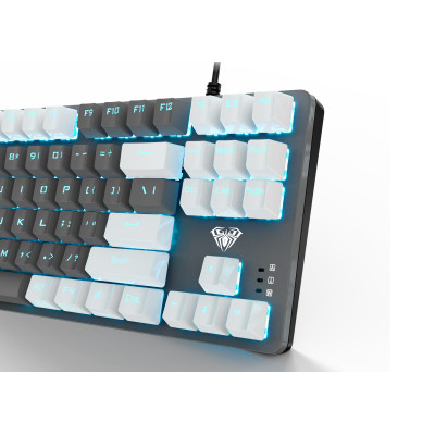 Клавіатура Aula F3287 Keycap KRGD Blue USB UA White/Grey (6948391240688) Вінниця - фото 3