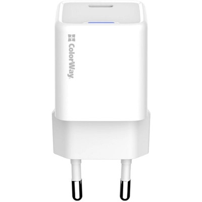 Зарядний пристрій ColorWay GaN Mini 35W PD Port PPS USB-C white (CW-CHS056PD-WT) Вінниця - фото 9