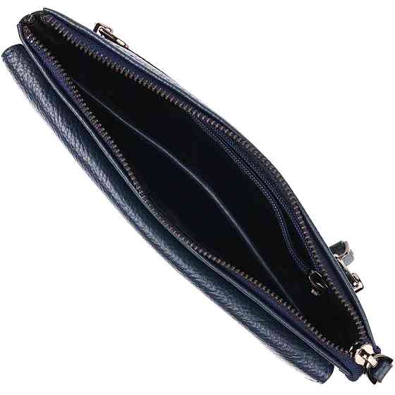 Чоловічий клатч з натуральної шкіри CANPELLINI 21550 Синій Київ