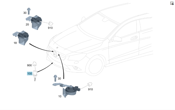 Mercedes-Benz  A0075421318 Датчик зовнішньої температури CLS C219 E-class W211 ML W164 R-class short W251 C-Class W205 GLC X253 C-class W203 CLK Coupe Одесса