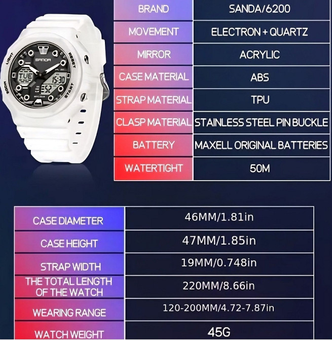 Часы наручные мужские белого цвета. Київ - фото 1