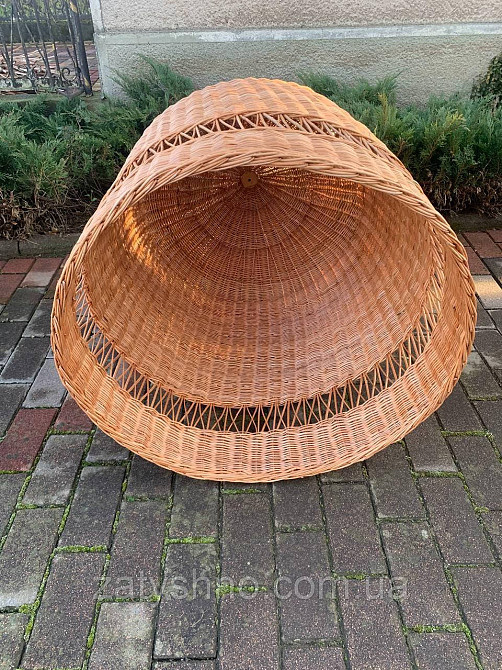 Красива висока люстра підвісна з натуральної лози. Київ - фото 3