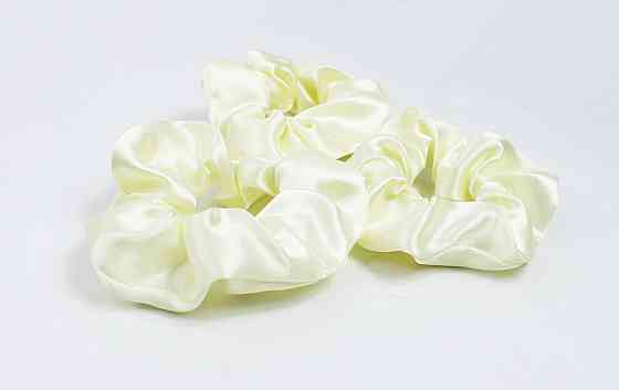 Набір гумок для волосся атласний Молочний Харків