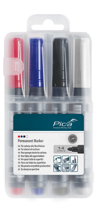 Набір маркерів 4шт PICA (червоний/синій/чорний/білий) Одесса