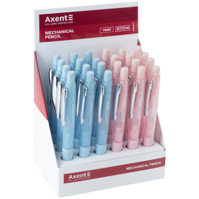 Олівець механічний Axent Twist вбудований ластик 0,5 мм, НВ (AMP9028-A) Вінниця - фото 3