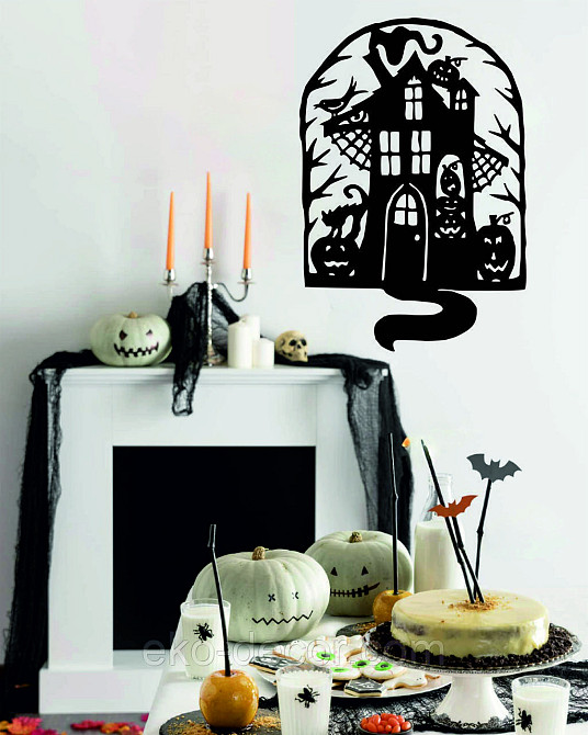 Декоративне настінне Панно «Замок», Декор на стіну 90*61 см, Чорний Київ - фото 4