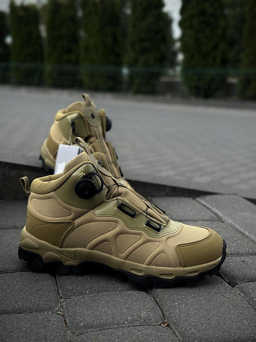 Чоловічі військові тактичні черевики койот демісезонні, міцне взуття для походів, служби, активного використання Львів - фото 5