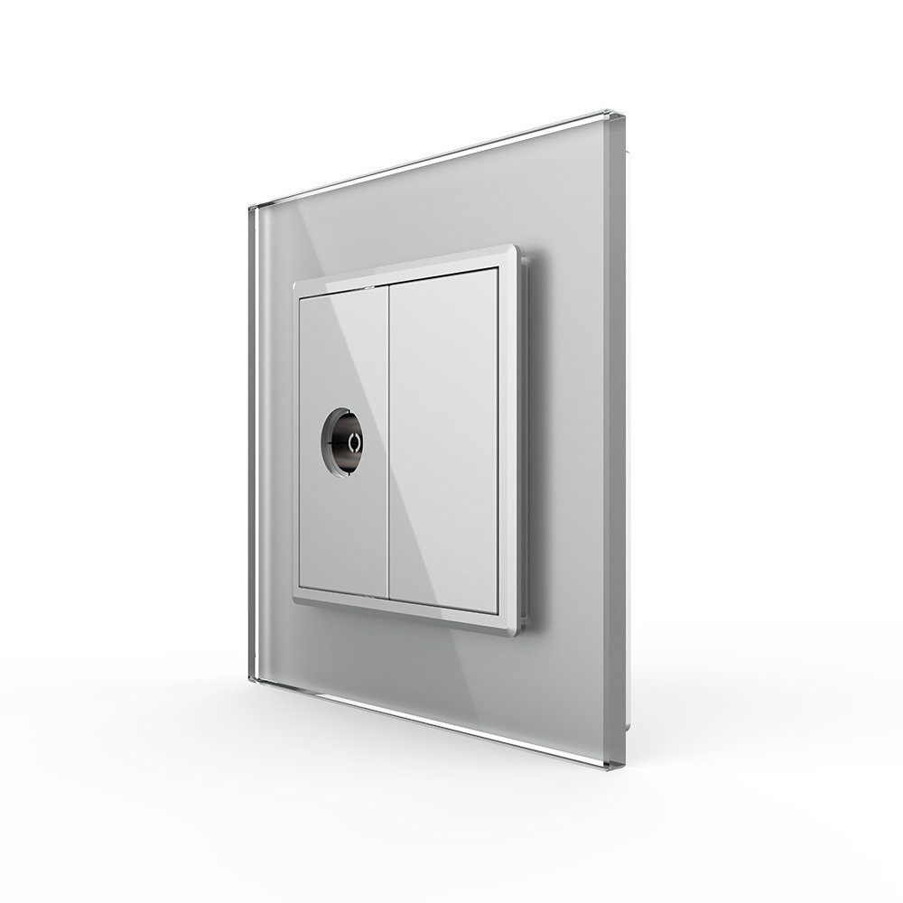 LIVOLO Розетка телевізійна Livolo сірий скло (VL-C791V-15) Коломия - фото 4