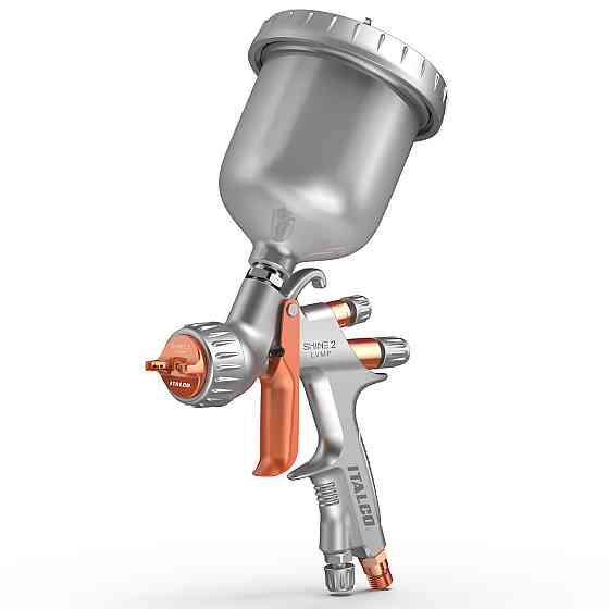 Пістолет фарбувальний пневматичний LVMP верх.пласт.бачок 600мл, форсунка-1,4мм  ITALCO SHINE-2-1.4LM Одеса