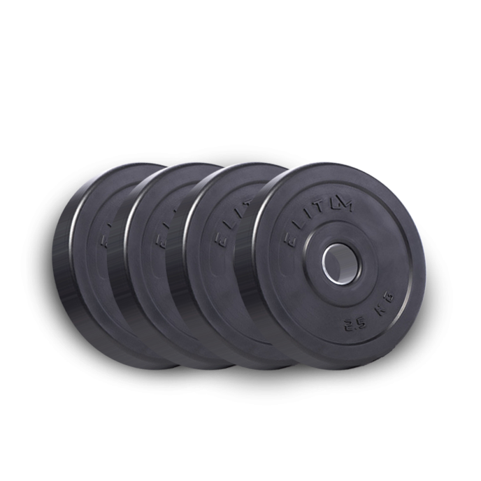 Набор композитные диски (блины) ELITUM для гантелей и штанги 4 штуки по 2,5 кг с диаметром отверстия 30мм Киев - изображение 1